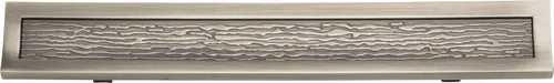 Vista 3 de Atlas Homewares 269-CM Chic Collection 128 Tirador primitivo rectangular central, acabado champán