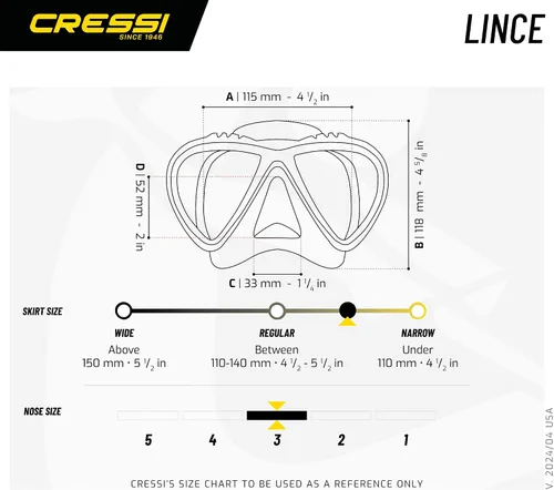 Vista 4 de Cressi Juego de esnórquel para adultos Máscara y snorkel Máscara de silicona cómoda de primera calidad Snorkel superior seco Diseñado
