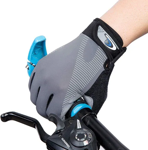 Vista 8 de FUDOSAN Guantes de ciclismo para pantalla táctil, guantes de entrenamiento para gimnasio, transpirables, antideslizantes, guantes de fitness