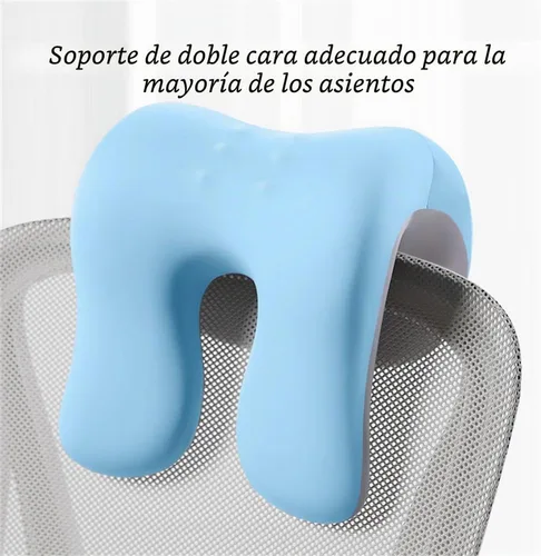 Vista 5 de chislim Soporte de cuello para silla de oficina, almohada de escritorio de espuma viscoelástica para siesta, funda lavable, se adapta a la mayoría