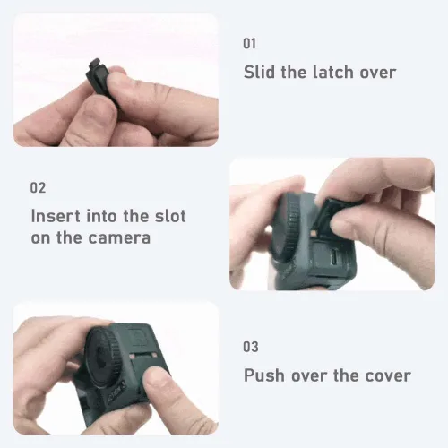 Vista 7 de iMusk Piezas de repuesto originales de la serie Osmo Action de Osmo Action para cámaras DJI OSMO Action 3/4/5 Pro (para Osmo Action 3)