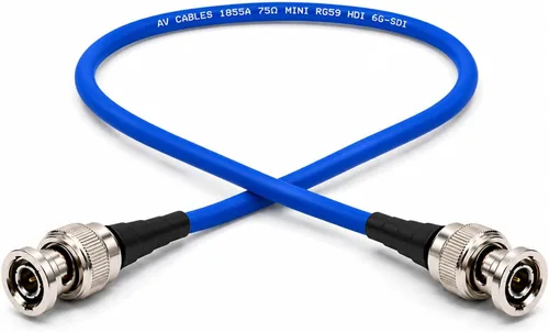 Vista 12 de AV-Cables Cable BNC 3G/6G HD SDI Mini RG59 - Belden 1855a (1.5 pies, negro)