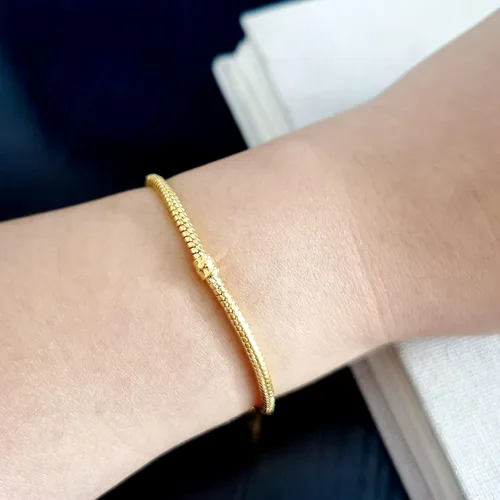 Vista 5 de QeenseKc Pulseras de cadena de serpiente de 0.118in chapadas en plata con cierre de langosta, cadena extensora Figaro para Pandora All Chamilia