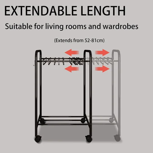 Vista 4 de Slide Out Pants Rack Closet Hanger Bar Pull Trousers Tie Belts Scarf Racks Top Mounted Wardrobe Clothes for Closet Retractable,Retractable Pants