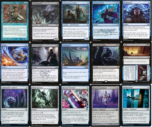 Vista 5 de Commander Dimir Ninja Deck - Azul Negro - Satoru Umezawa - EDH - 100 cartas - Magic The Gathering Deck - Muy fuerte