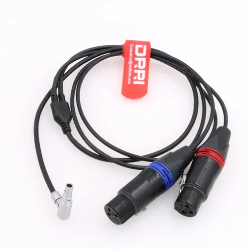 Vista 5 de Cable de audio XLR hembra de 3 pines a 5 pines macho de doble canal para Arri Alexa Mini Cámara Z-Cam