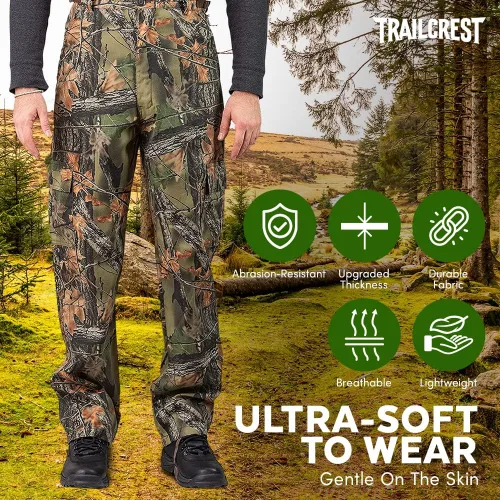 Vista 5 de TrailCrest Pantalones tácticos de senderismo de caza para hombre