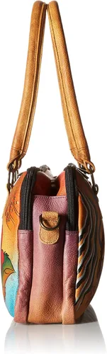 Vista 3 de Anna by Anuschka Bolso Satchel Cuero Genuino
