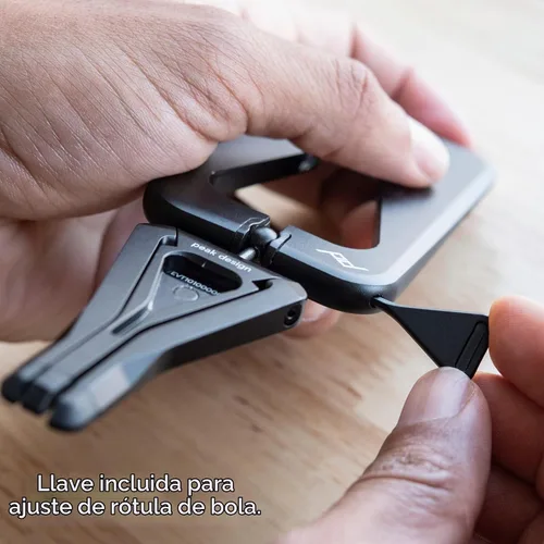 Vista 9 de Peak Design Trípode móvil, negro, diseño compacto, portátil y apto para bolsillo, compatible con MagSafe, montaje SlimLink, úsalo como un soporte