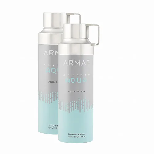 Vista 2 de Armaf Odyssey Aqua – Citrus, Fresh, Aromatic, Woody – Perfume corporal en aerosol para hombres, 6.8 oz / 200 ml