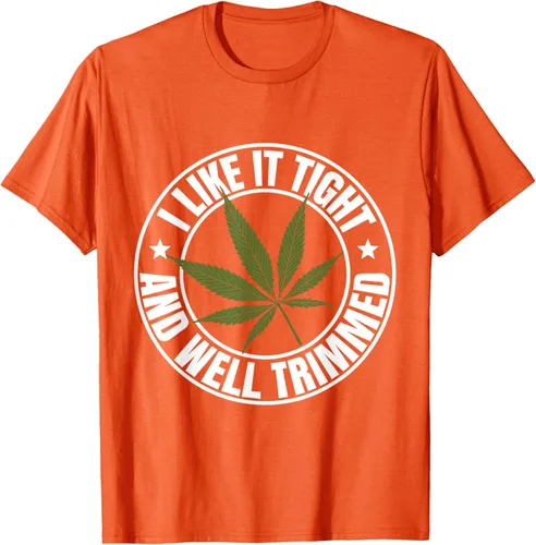 Vista 48 de Weed Cannabis Medical Marihuana I Like It Camiseta ajustada y recortada, Negro, S