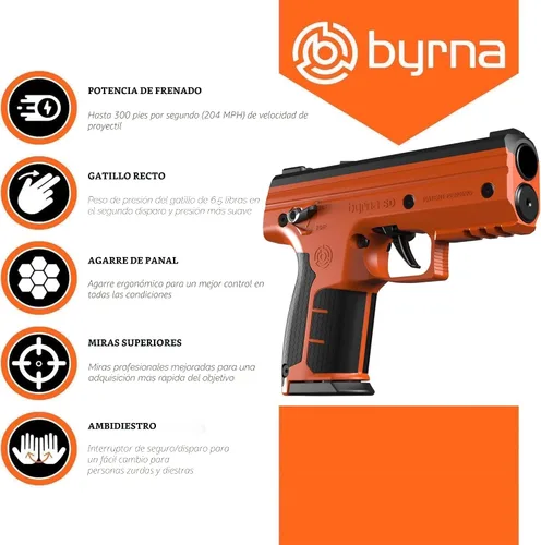 Vista 6 de Byrna SD [Autodefensa] Kinetic Launcher Ultimate Bundle - Lanzador de proyectiles cinético no letal, defensa del hogar y personal Orgullosamente