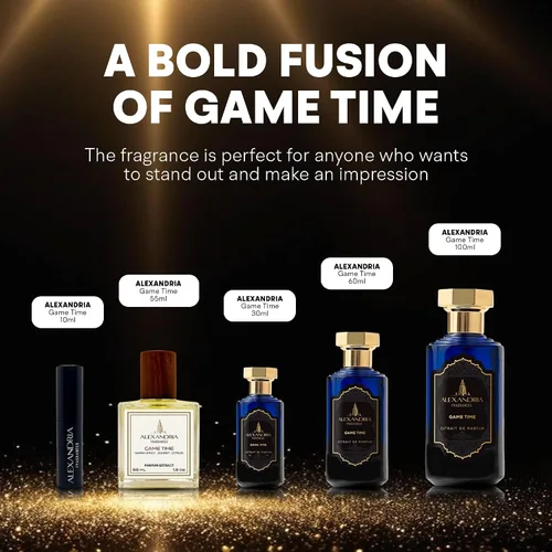 Vista 7 de Alexandria Fragrances Game Time Extrait de Parfum – Perfume de lujo de larga duración para hombres y mujeres – Fragancia unisex premium con notas