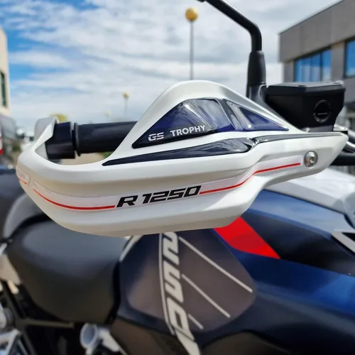 Vista 6 de Resin Bike Adhesivo protector de mano para motocicleta compatible con BMW R 1250 GS - R1250 GS Adventure from Shock and Scratches Adhesivo de resina