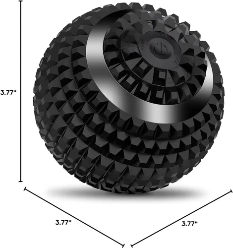 Vista 8 de Uppye Masajeador de bola vibratoria, bola de lacrosse de alta intensidad de 4 velocidades, pelota de movilidad para recuperación de entrenamiento