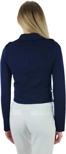 Vista 2 de ToBeInStyle Blazers de manga larga con cremallera y botones para mujer