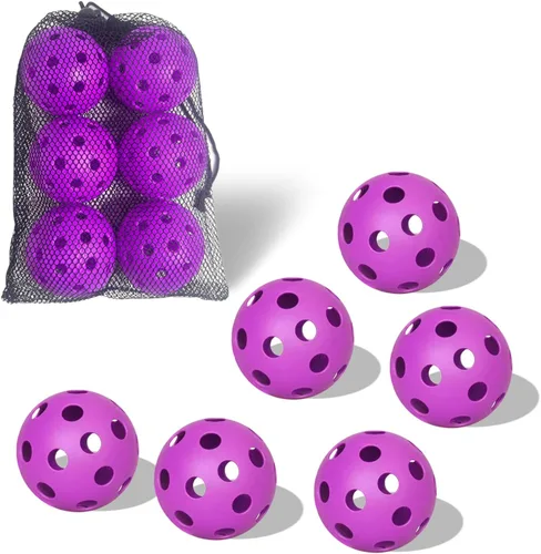 Vista 19 de Paquete de 6 pelotas de pickleball deportivas para exteriores - 40 pelotas de pickleball - Bolas de pickleball de EE. UU. aprobadas por USAPA