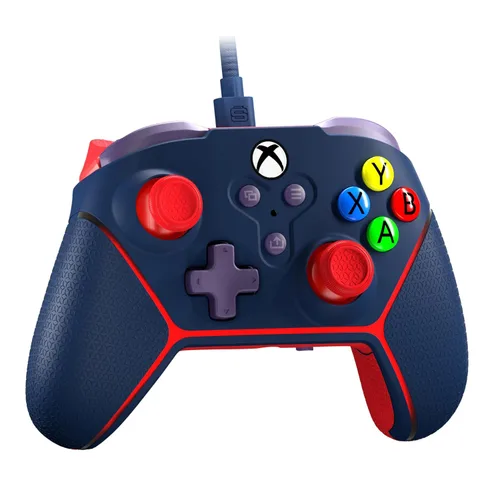 Vista 6 de Surge Livewire Microwatt Controller (Blue), Junior Wired Controller for Xbox Series XS, Xbox One, & Windows 1011