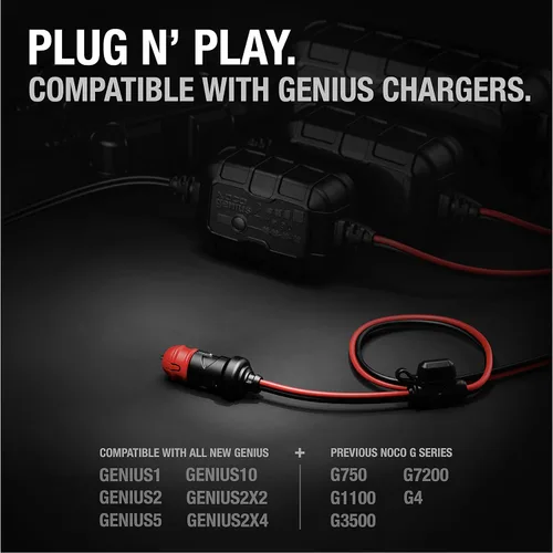 Vista 12 de NOCO GC003 X-Connect 12V Cargadores de Batería Inteligentes de Tamaño Dual con Conector Macho Accesorio Genius