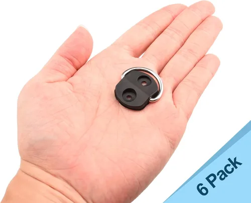 Vista 8 de 6 piezas de anillos en D para amarre de carga, anillos pequeños de anclaje, anillos de amarre para redes de carga, ganchos de amarre de carga