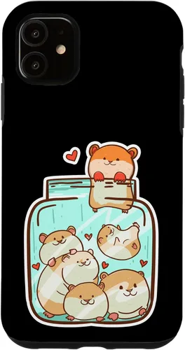 Vista 8 de Hamsters in a Jar Cute Animal Hammy Owner Pet Lover Gift Case for iPhone 17