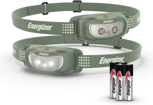 Vista 10 de Energizer Universal+ - Linterna frontal LED (paquete de 2), lámpara de cabeza brillante para exteriores, luz de campamento y emergencia, IPX4 Negro
