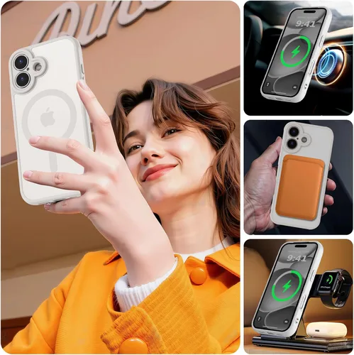 Vista 510 de MOCCA - Funda magnética resistente para iPhone XR de 6.1 pulgadas, compatible con MagSafe, funda con protección contra caídas de grado militar