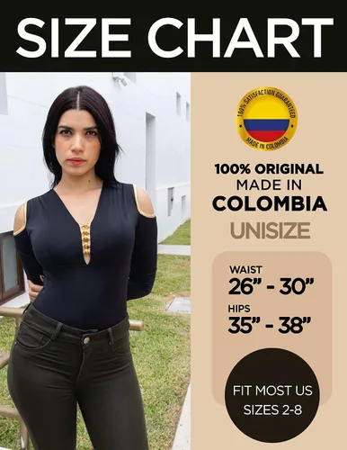 Vista 4 de ARANZA Body para mujer, blusa moldeadora de cuerpo, blusa de mujer, faja colombiana