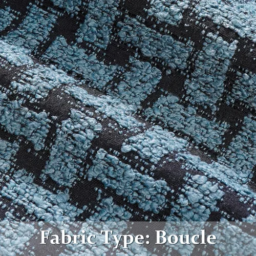 Vista 3 de Paquete de 2 fundas de almohada lumbar con textura de boucle de 12 x 20 pulgadas, fundas decorativas de piel sintética y suave para sofá, silla