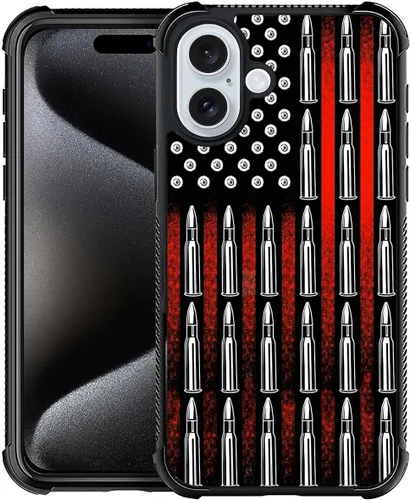 Vista 110 de Funda compatible con iPhone X/XS, diseño de bandera estadounidense de béisbol, TPU suave, a prueba de golpes, de vidrio templado, para iPhone X/XS