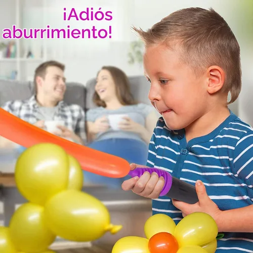 Vista 7 de Bomba de aire portátil de mano para inflables, bomba de globo de doble