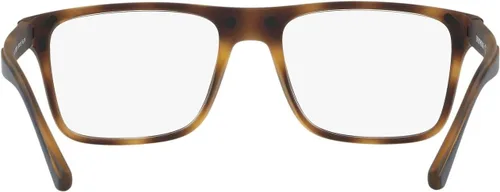 Vista 7 de Emporio Armani Mens EA4115 Rectangular Eyewear Frames With Two Interchangeable Sun Clip-ons Habana mate/transparente/marrón degradado/azul espejado