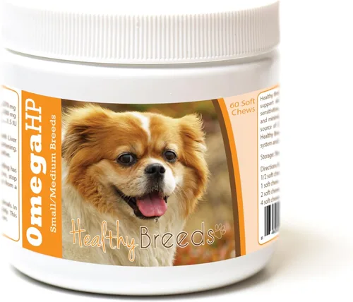 Vista 66 de Healthy Breeds Affenpinscher Omega HP - Masticables suaves para piel y pelaje, 60