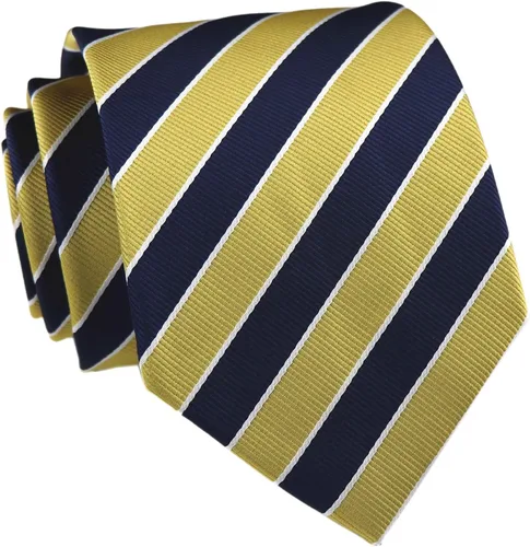 Vista 146 de Secdtie Corbata clásica de seda tejida jacquard a rayas para hombre
