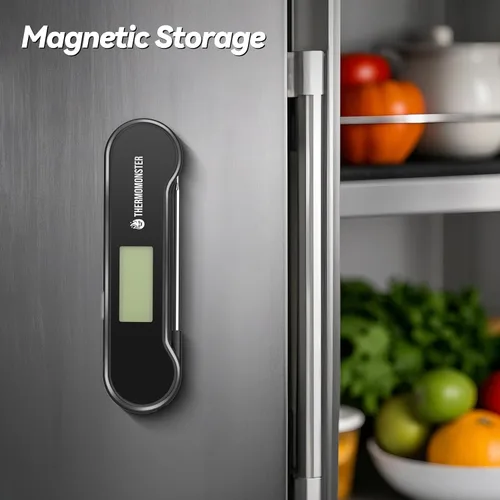 Vista 8 de Termómetro digital de lectura instantánea de 0.5 segundos para carne con precisión de ± 0.5 ℉, termómetro de alimentos para cocinar utensilios