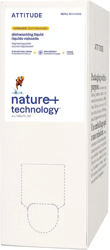 Vista 13 de ATTITUDE Jabón para Platos, Verificado por EWG, Líquido para Lavar Platos a Base de Plantas y Vegano, De Origen Natural, Aroma a Ralladura