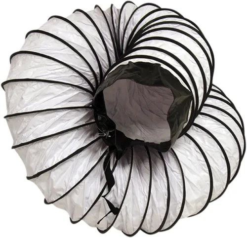 Vista 5 de Rubber-Cal Manguera de conducto de ventilación "Air Ventilator White" (totalmente estirada) - 4 pulgadas por 25 pies