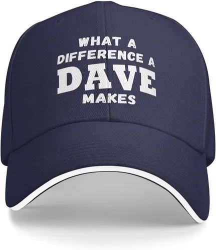 Vista 13 de What A Differences A Dave Makes Hat Gorra de béisbol Sombreros para hombres Sombrero ajustable