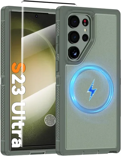Vista 42 de Funda magnética para Samsung Galaxy S24+ Plus compatible con carga Magsafe [protector de pantalla de vidrio]