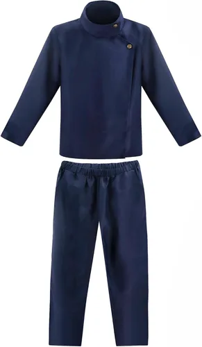 Vista 7 de C-ZOFEK Disfraz de cosplay de Megumi Fushiguro para hombre, talla de EE. UU., chaqueta de cuello alto, pantalones, trajes de anime