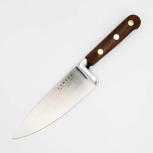 Vista 7 de Lamson Premier - Cuchillo de chef forjado de 4 pulgadas, hoja de acero inoxidable de alto carbono, triple remachado para equilibrio, ideal