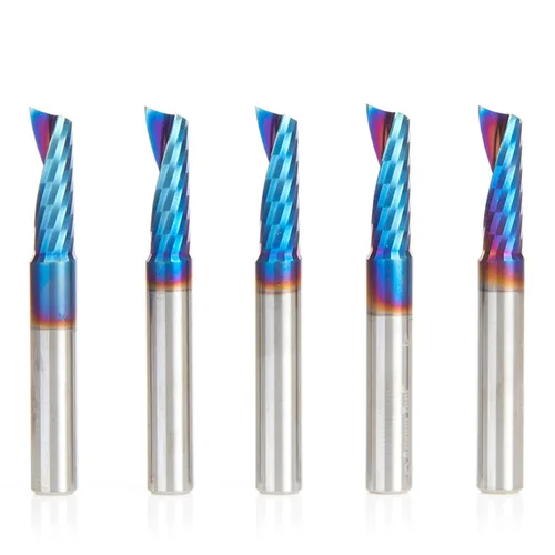 Vista 12 de Amana Tool Spektra 51412-K, 51412-K, 3/16 D x 5/8 CH x 3/16 SHK x 2 pulgadas de largo, acabado de espejo