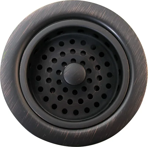 Vista 4 de Westbrass D214-12A - Colador grande para fregadero de cocina de 3-1/2 pulgadas, bronce antiguo