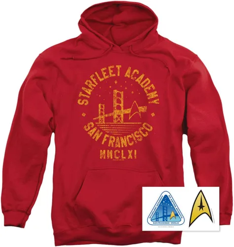Vista 2 de Popfunk Classic Star Trek Sudadera con capucha y pegatinas