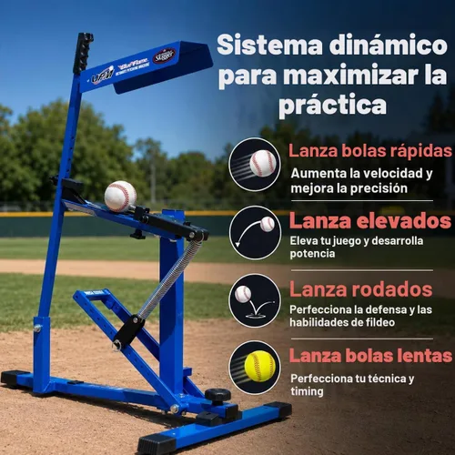 Vista 4 de Máquina de lanzamiento Louisville Slugger Blue Flame