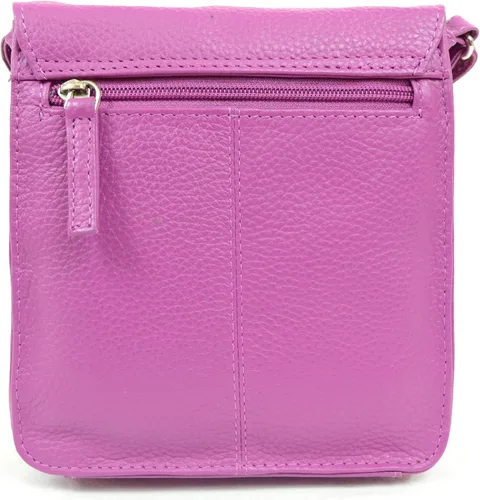 Vista 3 de Bolso de cuero suave de lujo para mujer, bolso de hombro/bolso cruzado