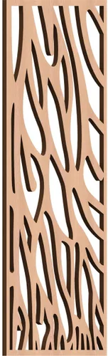Vista 24 de 9 3/8"W x 24 3/8"H x 1/4"T Bristol Decorativos Paneles de Pared de Madera Calado, Cereza