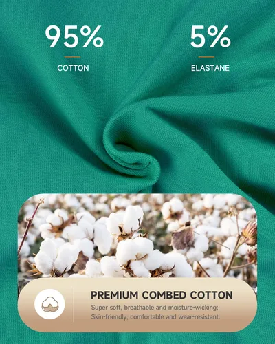 Vista 5 de PULIOU Ropa interior para el período para mujer, de cintura alta, de flujo pesado, pantaletas menstruales para adolescentes, de algodón, posparto