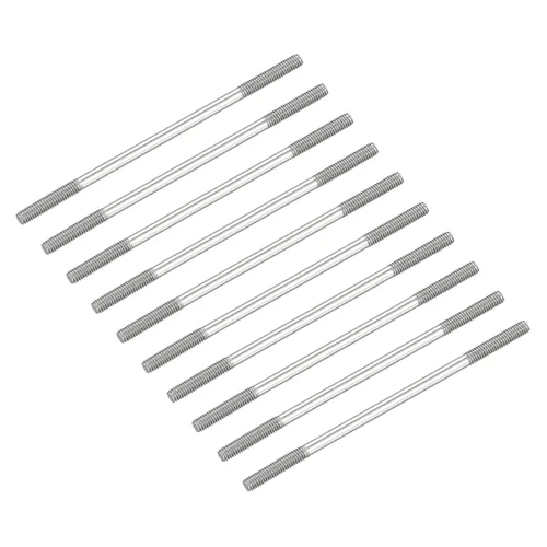 Vista 35 de METALLIXITY Tornillos de doble extremo (rosca M3, 0.787 in de longitud), 20 unidades, acero inoxidable 304, pernos de varilla roscados dobles