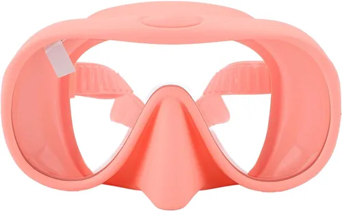 Vista 11 de Luocute Gafas de esnórquel de buceo con película antivaho de vidrio templado, máscara de natación juvenil anti rotura protegida, máscara de natación